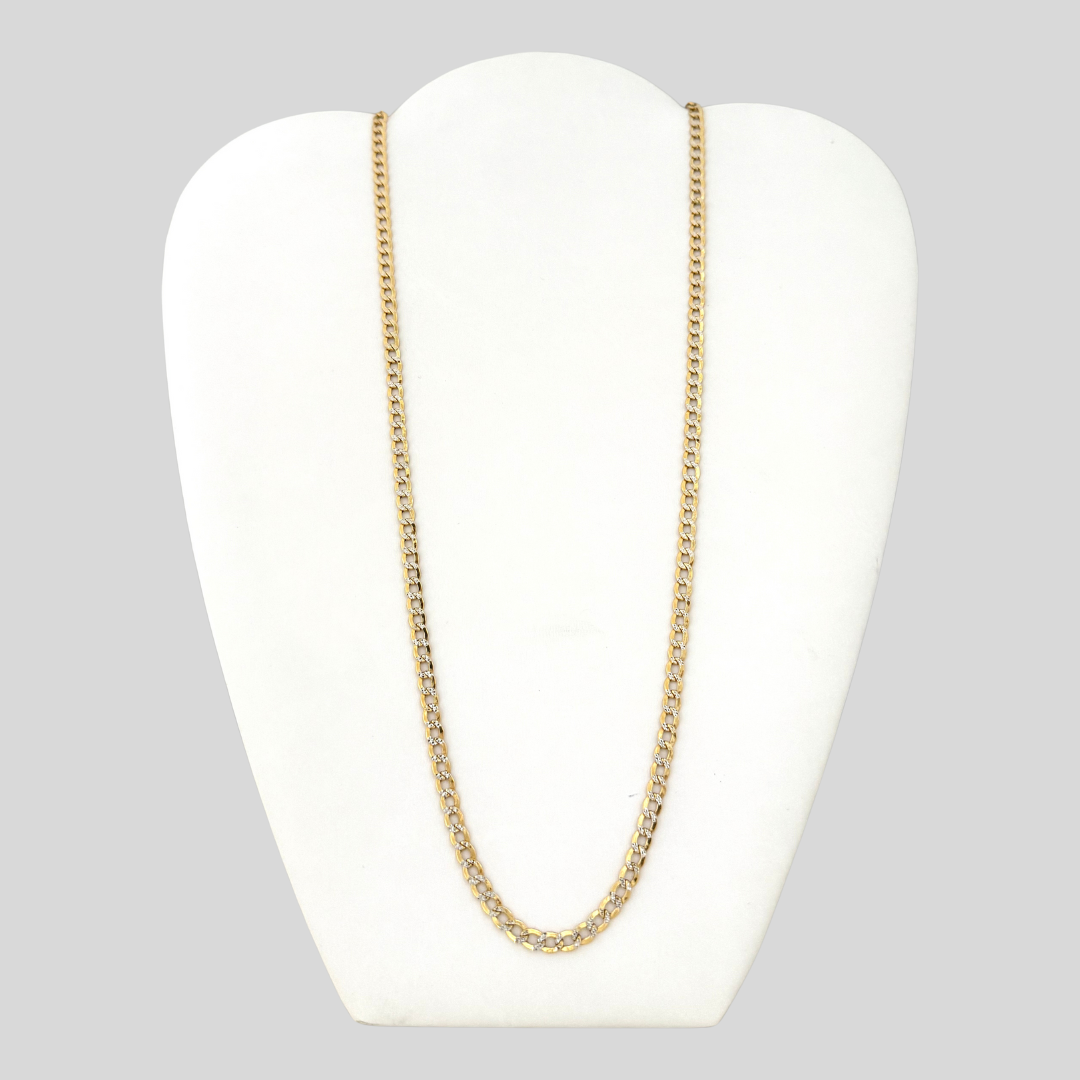Cuban Two Tone Necklace