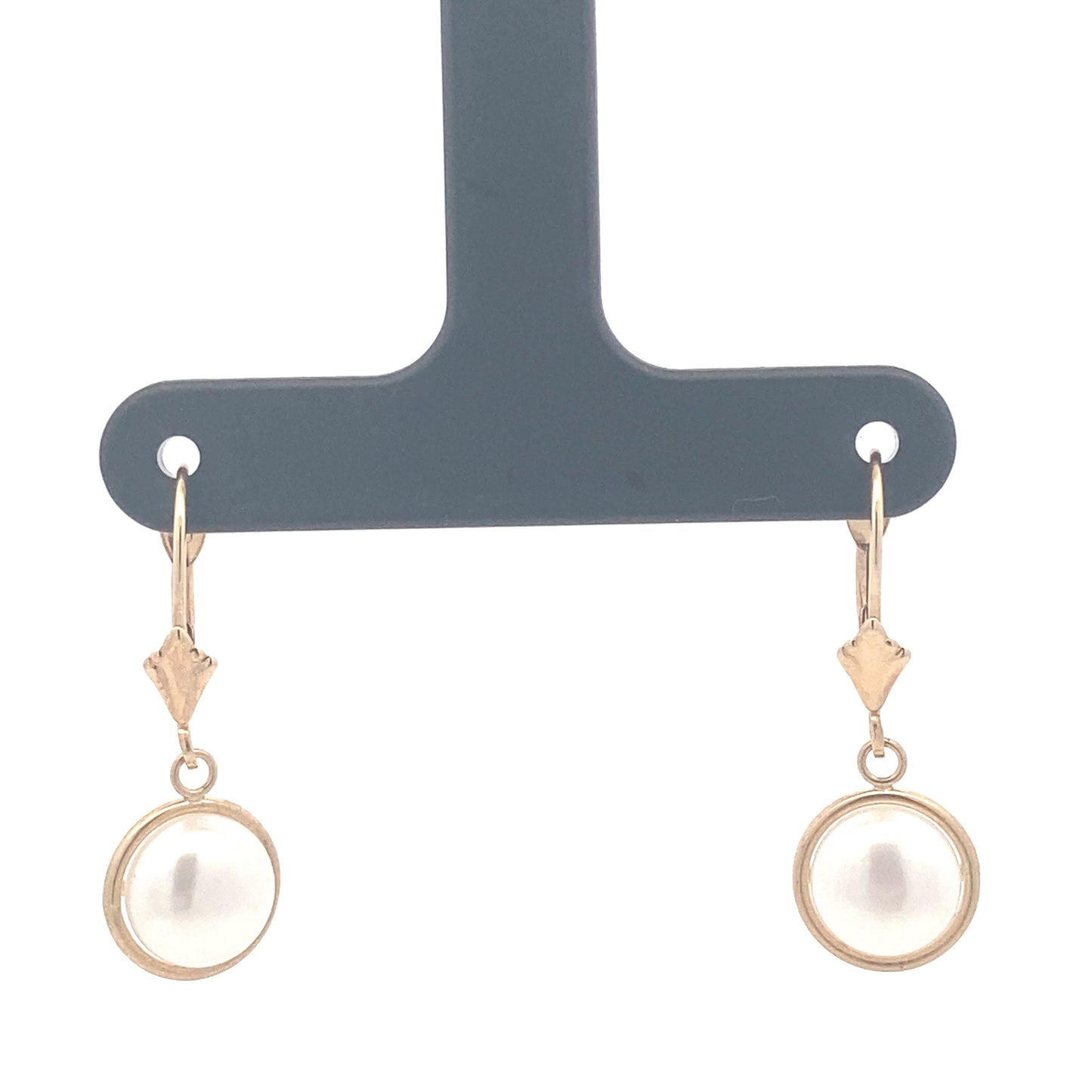 14K Cultured Pearl Earrings
