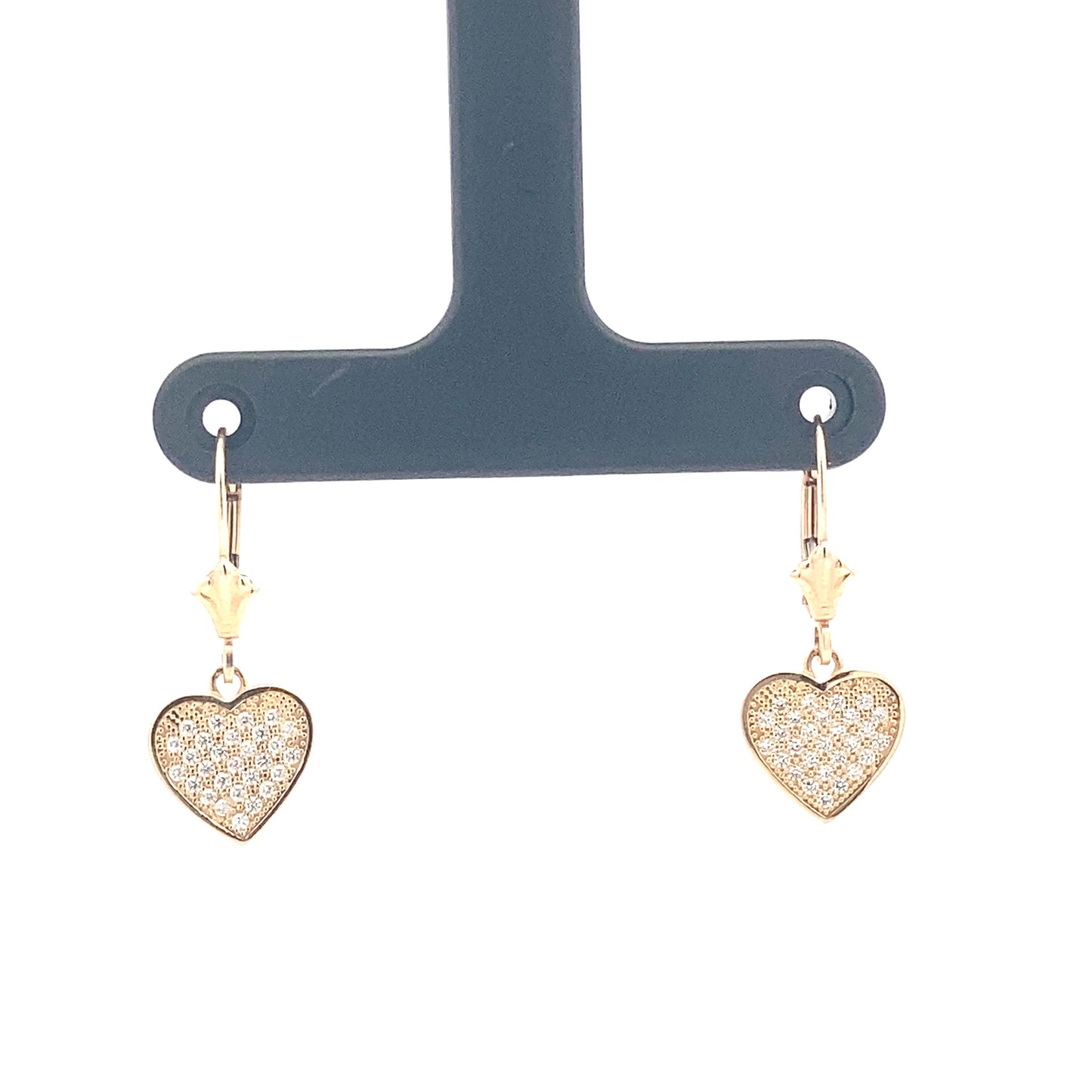 14K Heart Earrings