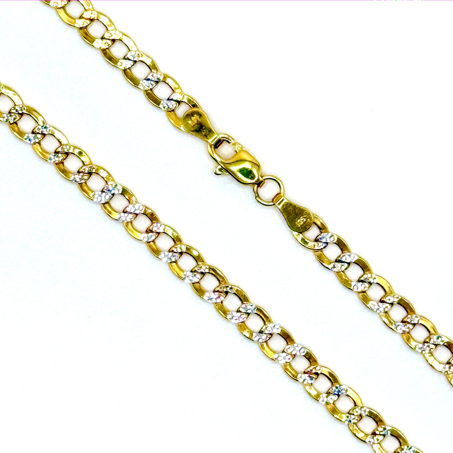 Cuban Two Tone Necklace
