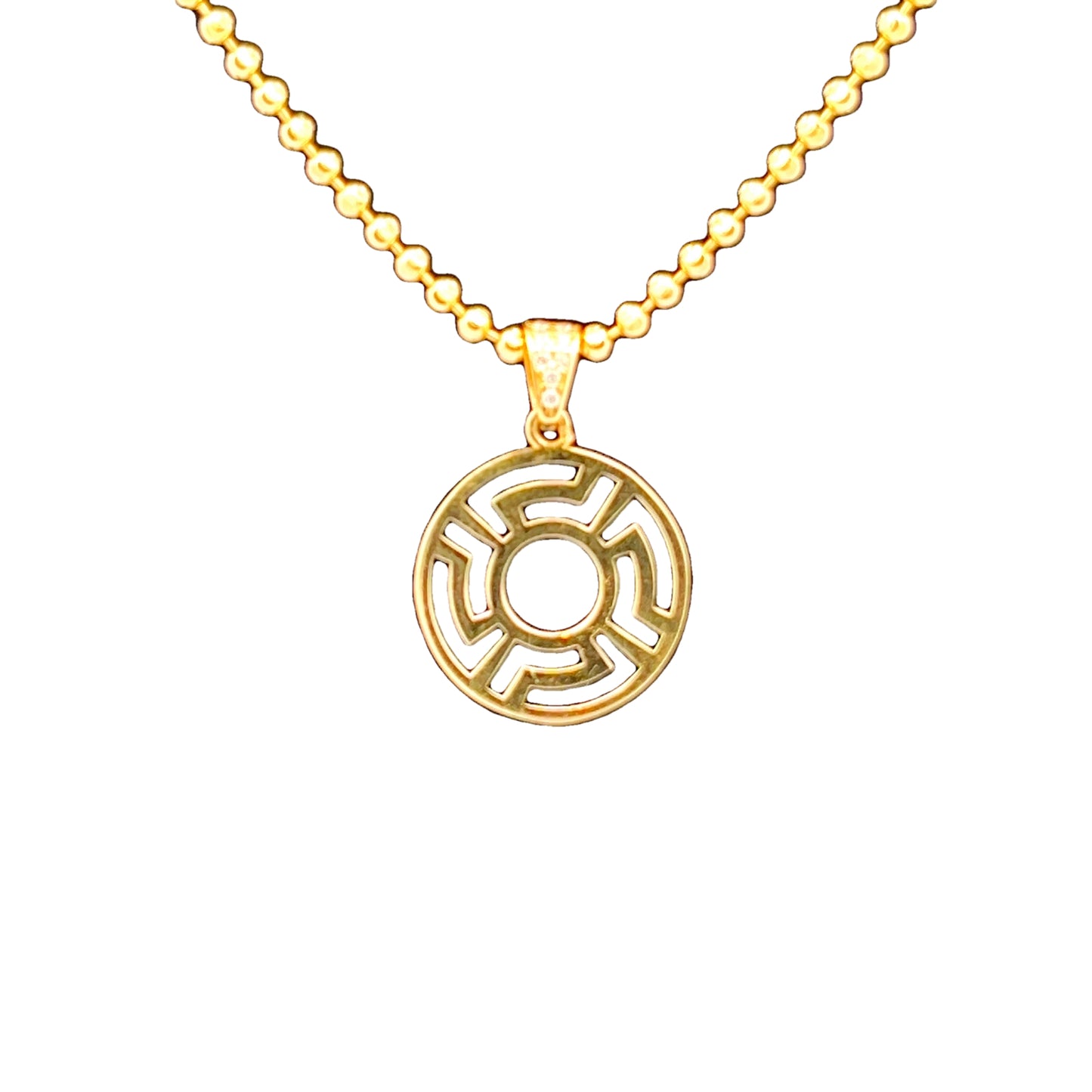 14K Yellow Gold Monach Pendant