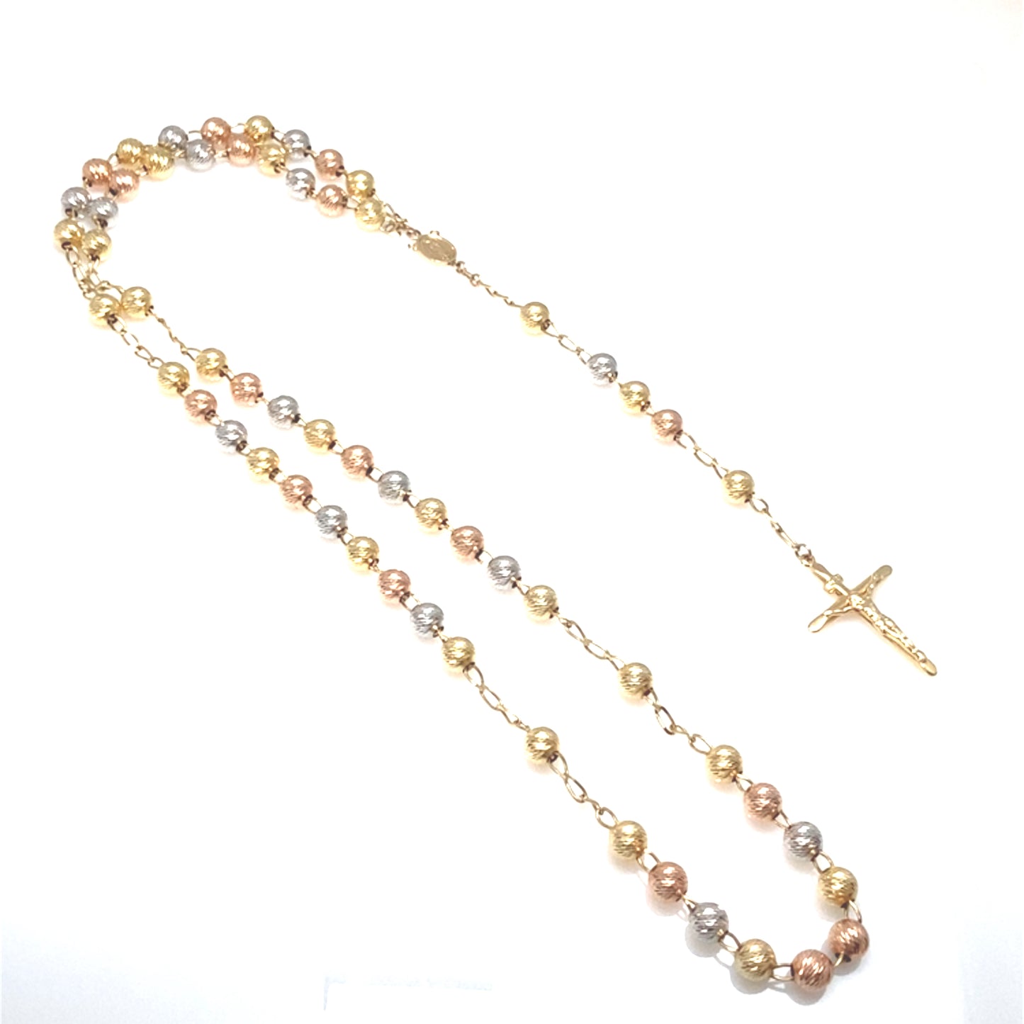 14K Tri-Color Rosary