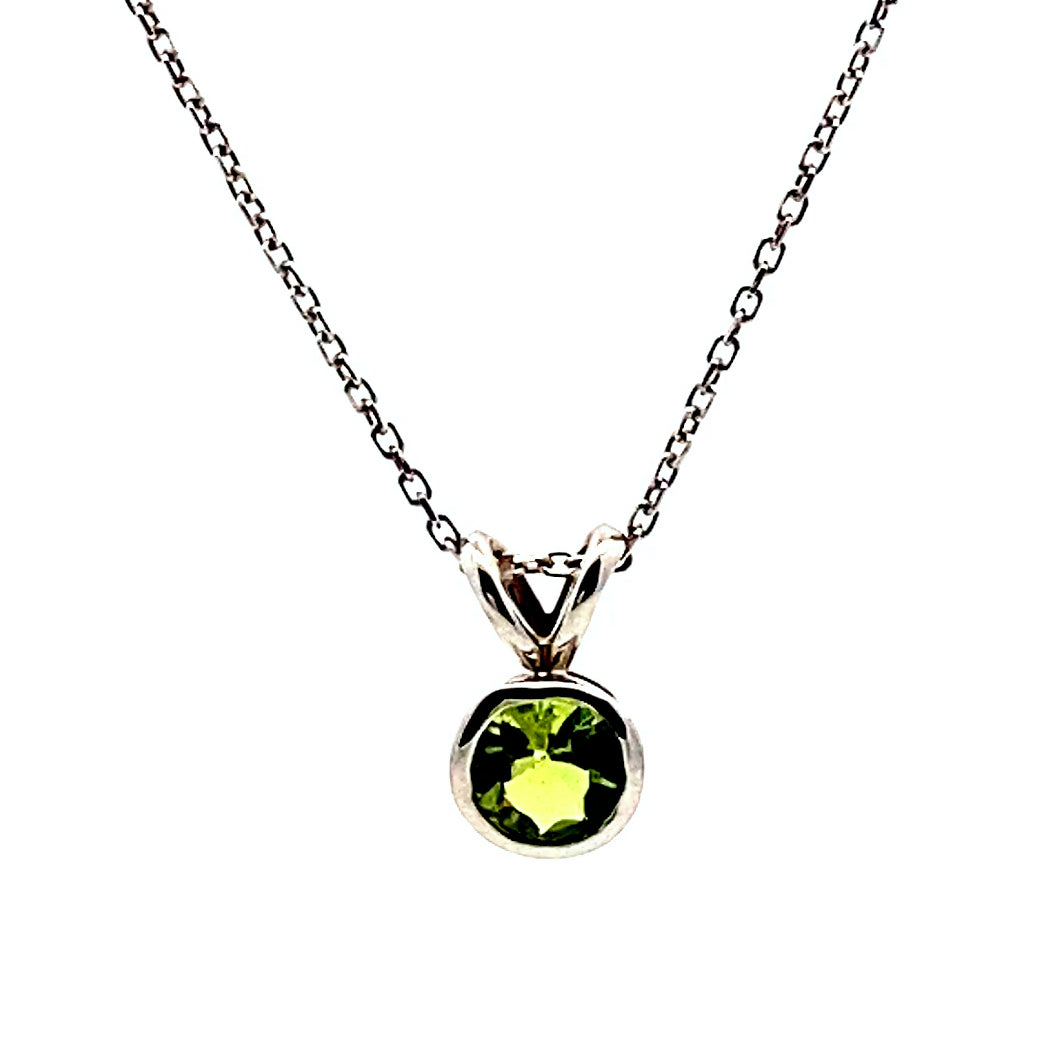 14K Peridot Pendant