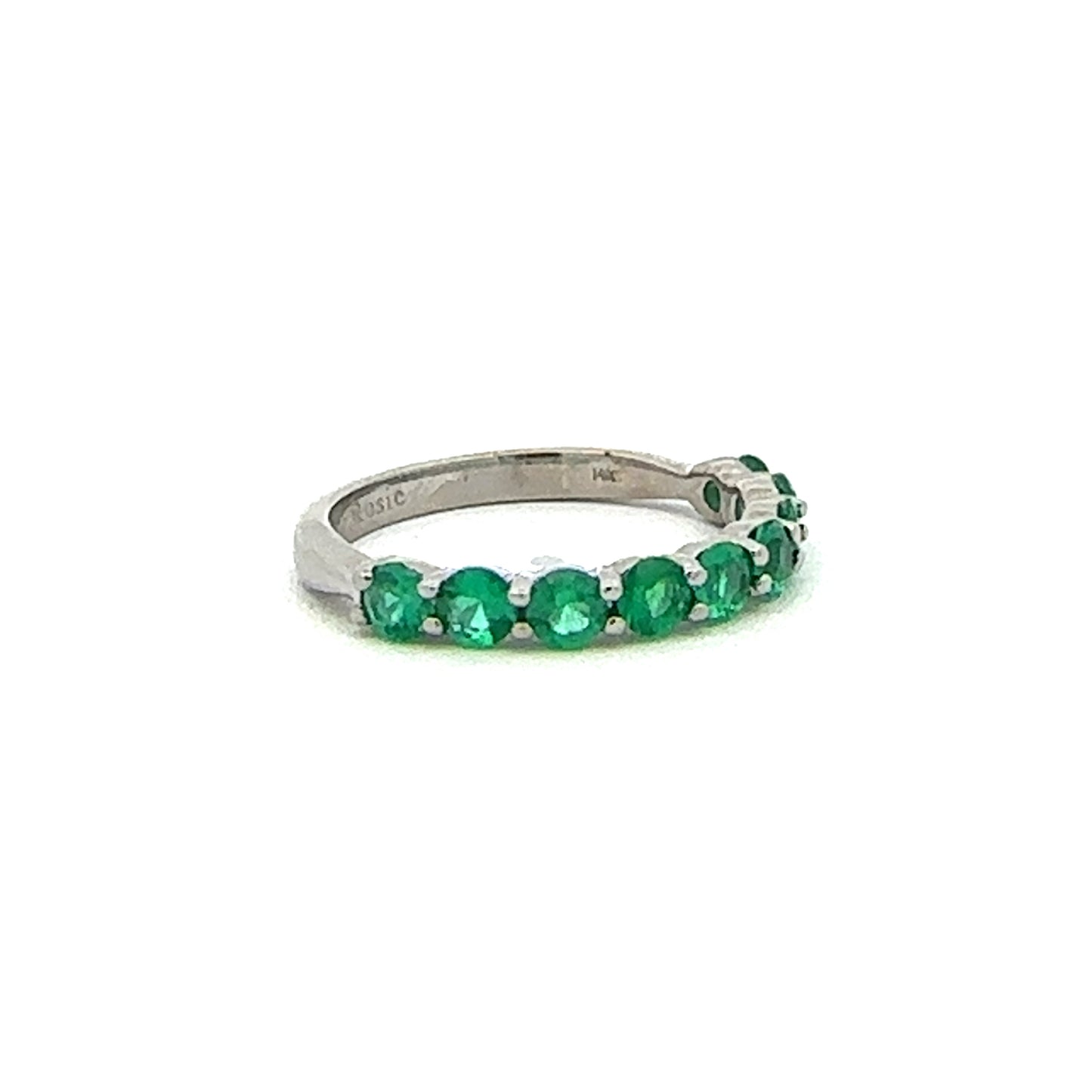 Emerald 14K Band