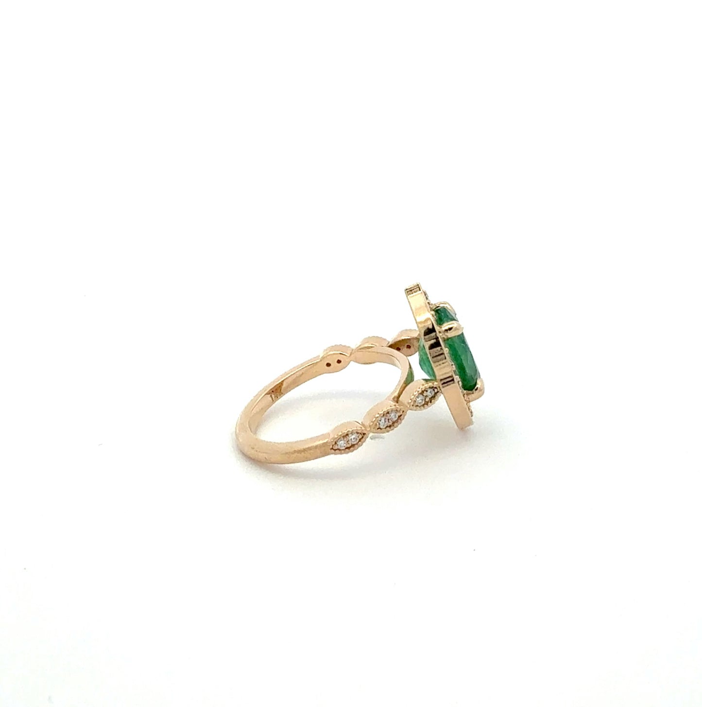 14K Vintage Emerald Ring