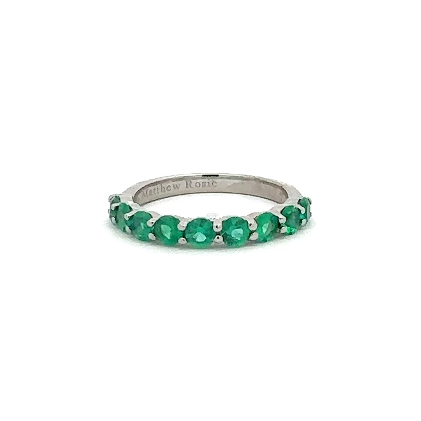 Emerald 14K Band