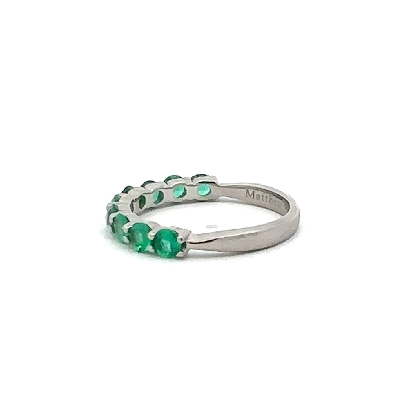 Emerald 14K Band