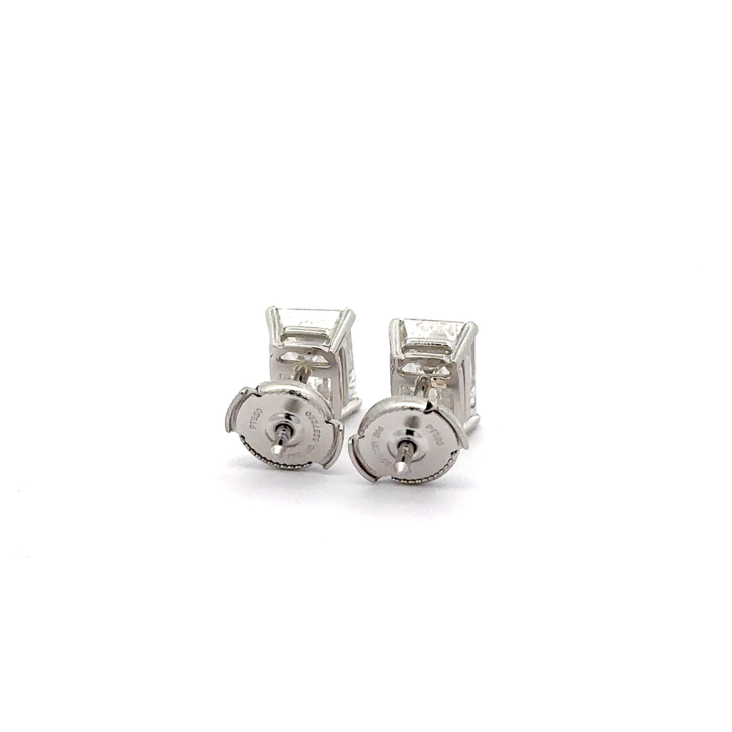 14K Emerald Cut Lab Grown Diamond Studs