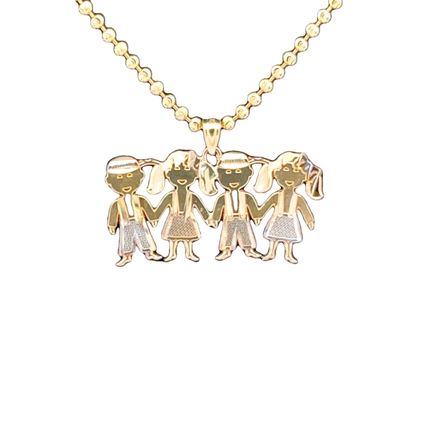 14K Happy Children Pendant