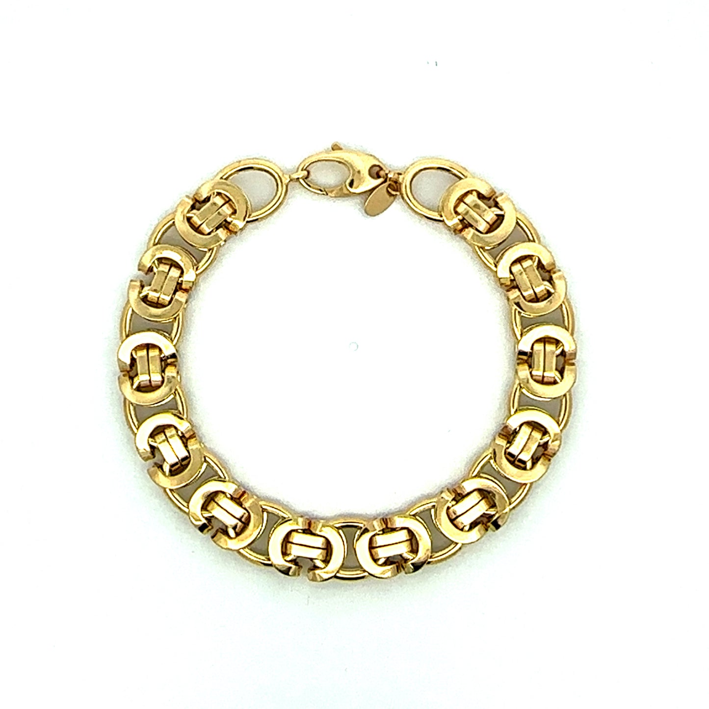 14K Semi-Solid Byzantine Bracelet