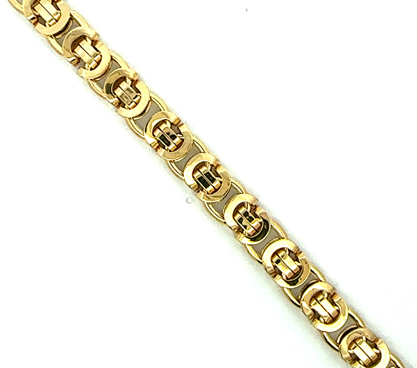 14K Semi-Solid Byzantine Bracelet