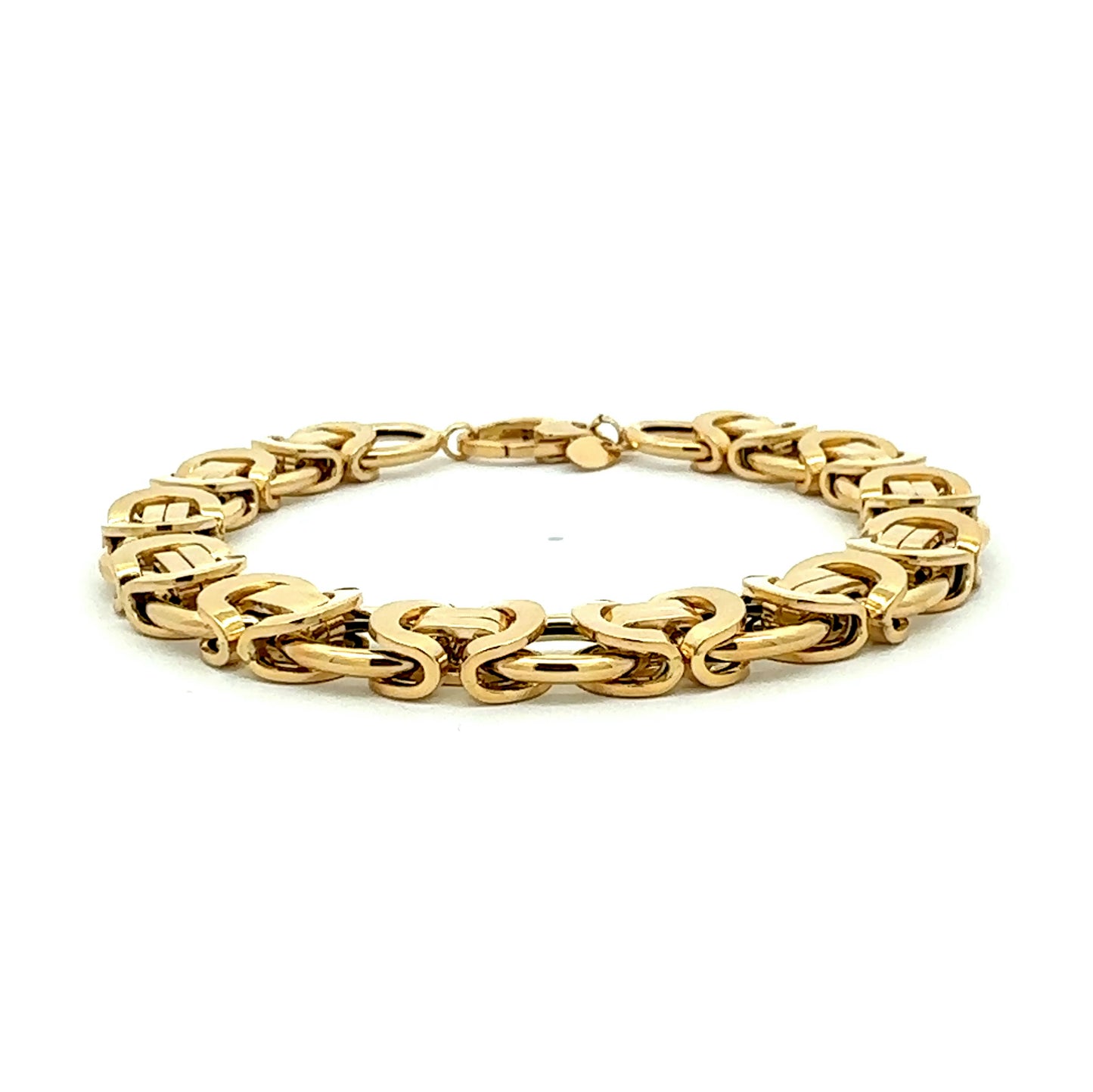 14K Semi-Solid Byzantine Bracelet