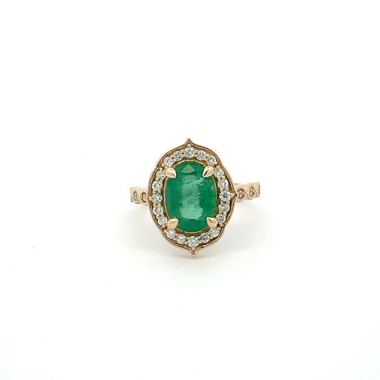 14K Vintage Emerald Ring