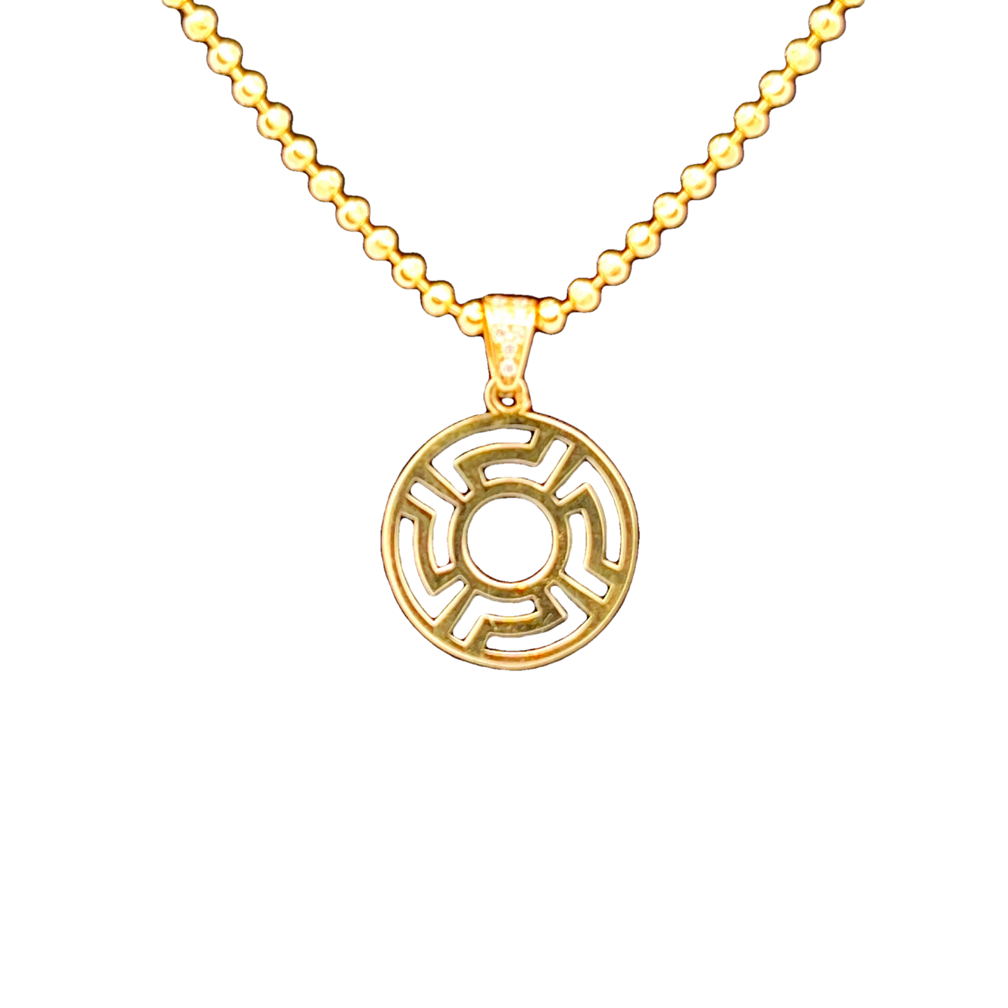 14K Yellow Gold Monach Pendant