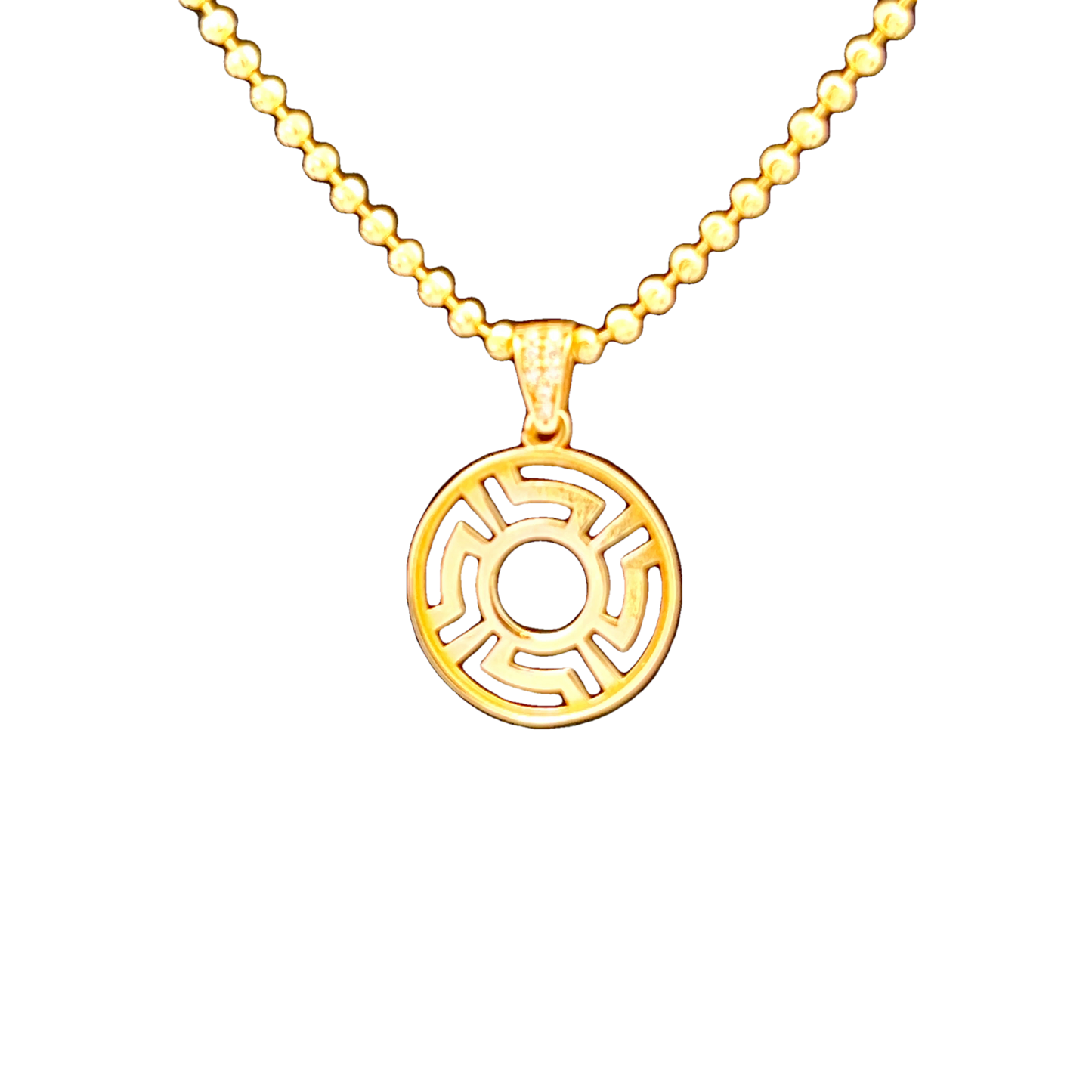 14K Yellow Gold Monach Pendant