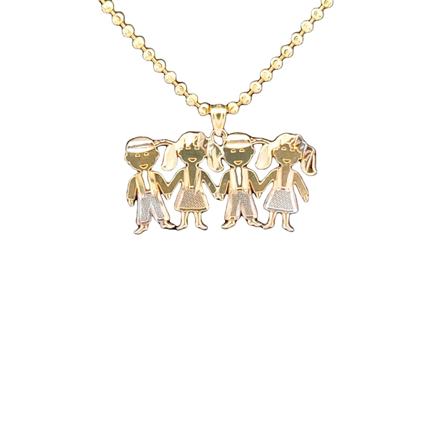 14K Happy Children Pendant