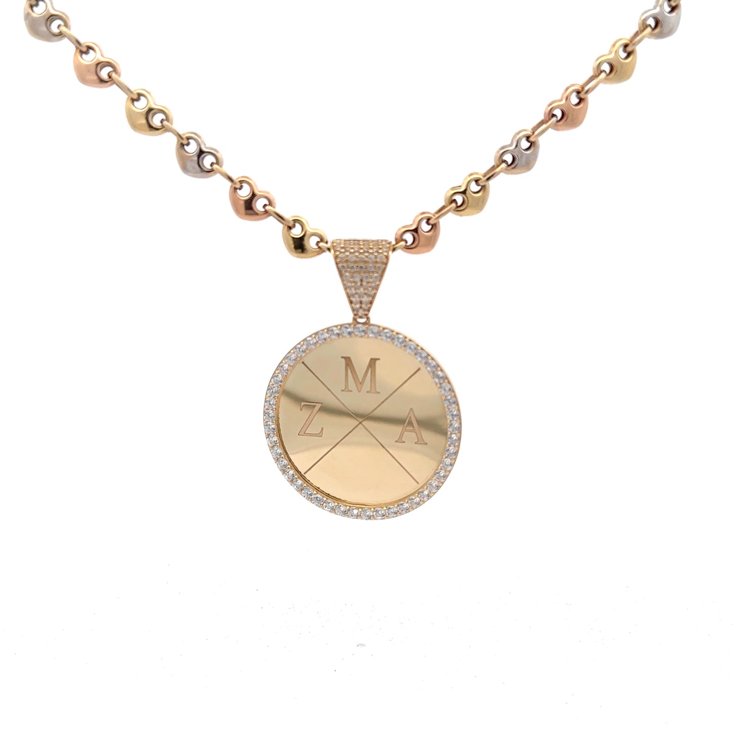 14K Medalla Pendant