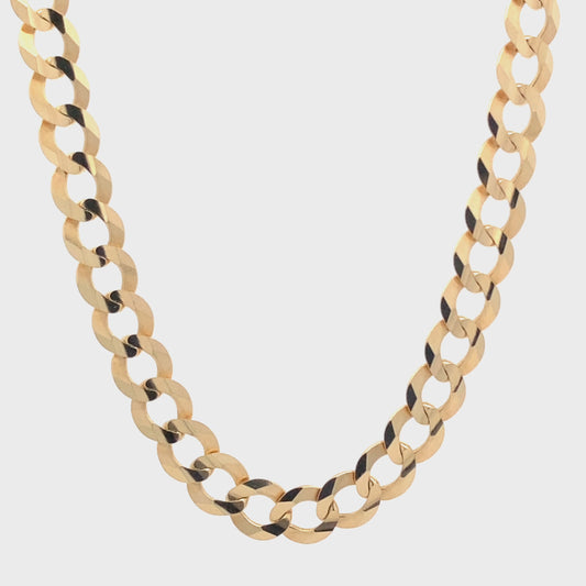 14K Cuban Chain, 22 in long, 8.5 mm width