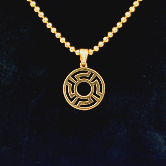 14K Yellow Gold Monach Pendant